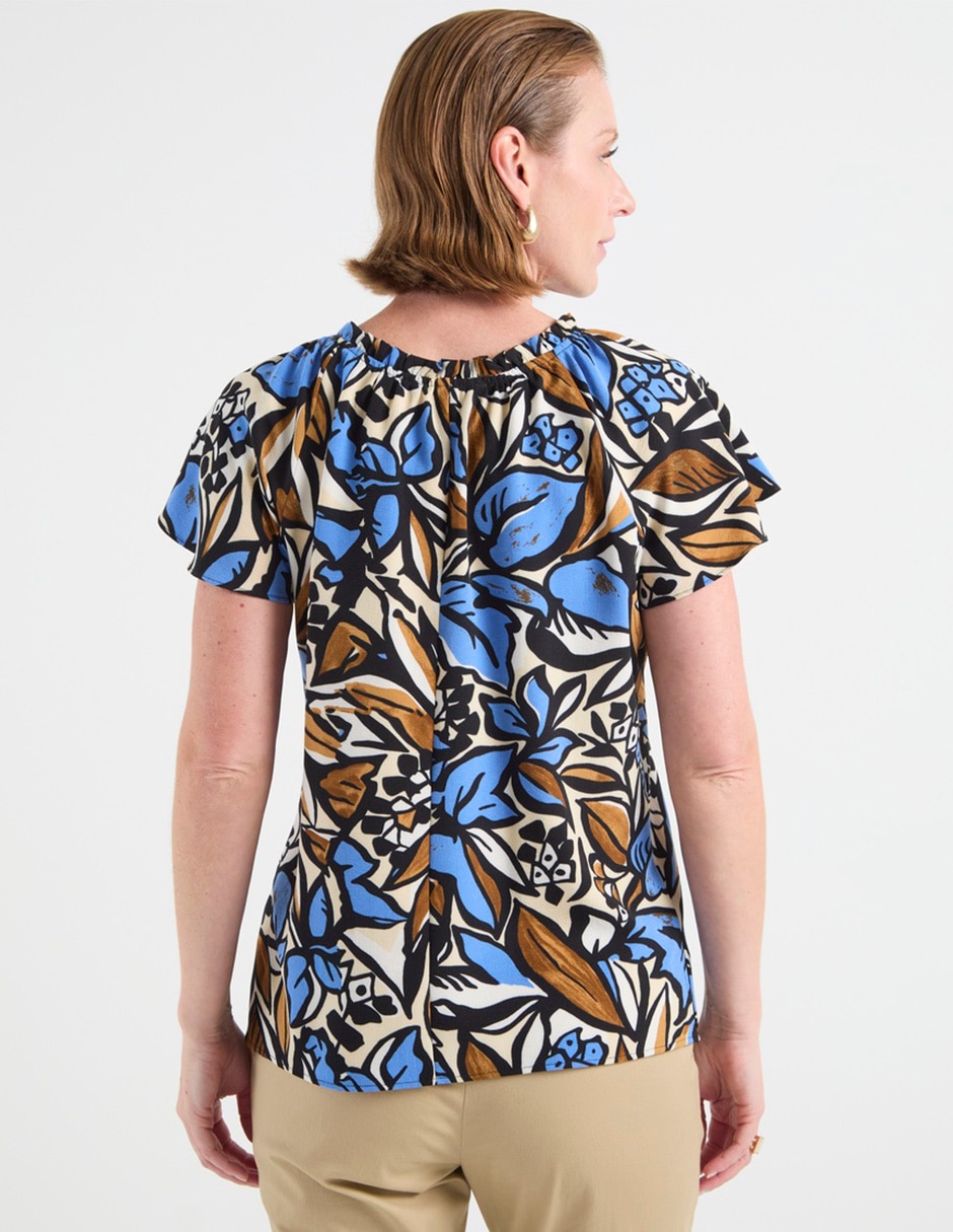 Blusa manga corta para mujer 11