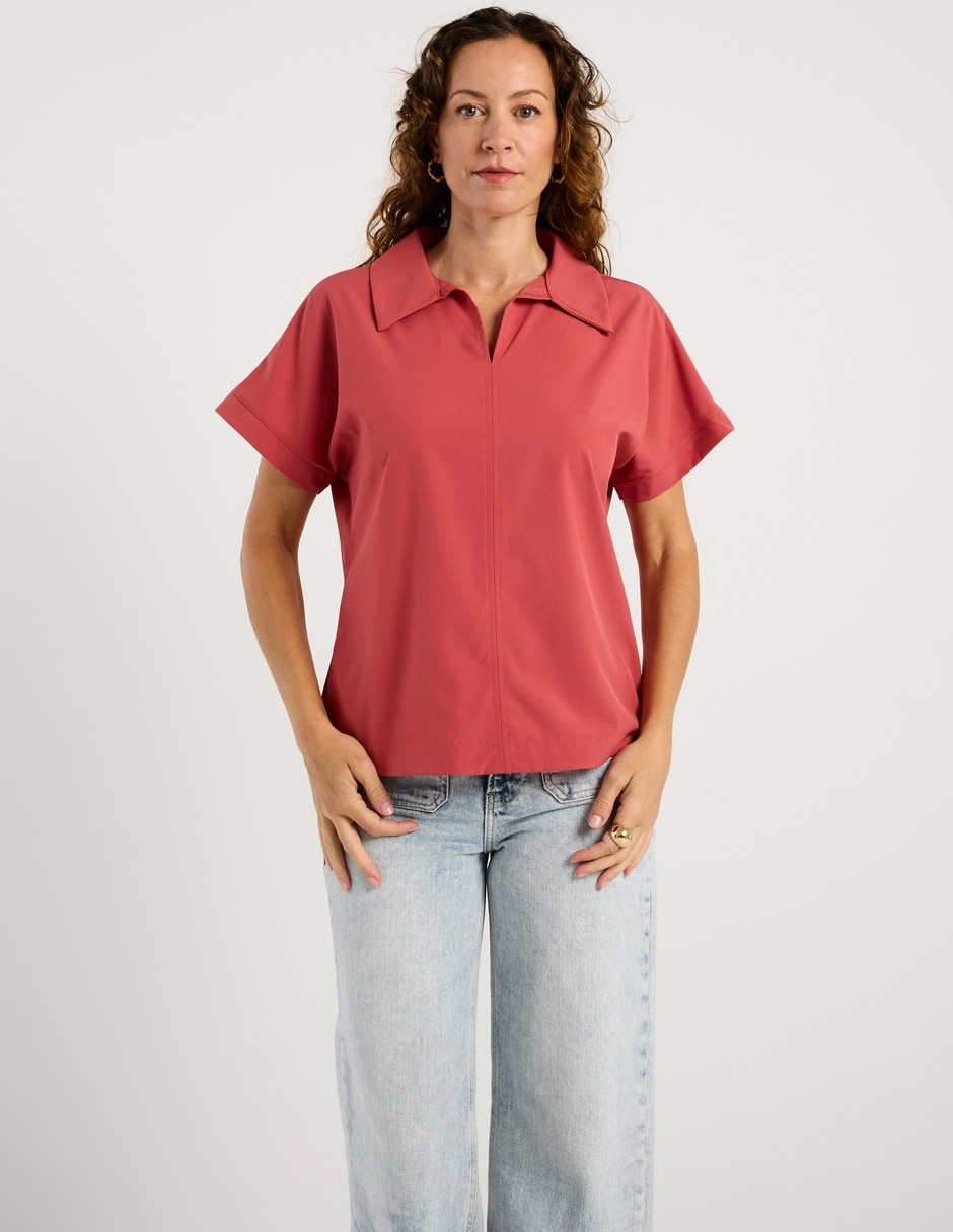 Blusa La Mode manga corta para mujer