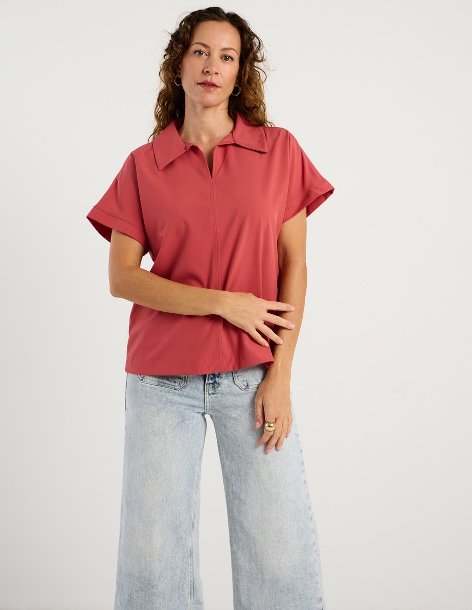 Blusa La Mode manga corta para mujer