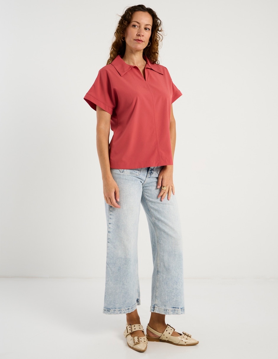 Blusa La Mode manga corta para mujer