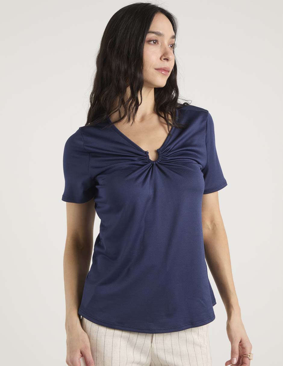 Blusa manga corta para mujer 5