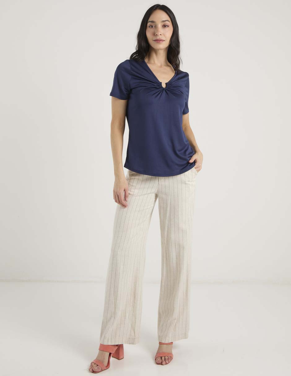 Blusa manga corta para mujer 4