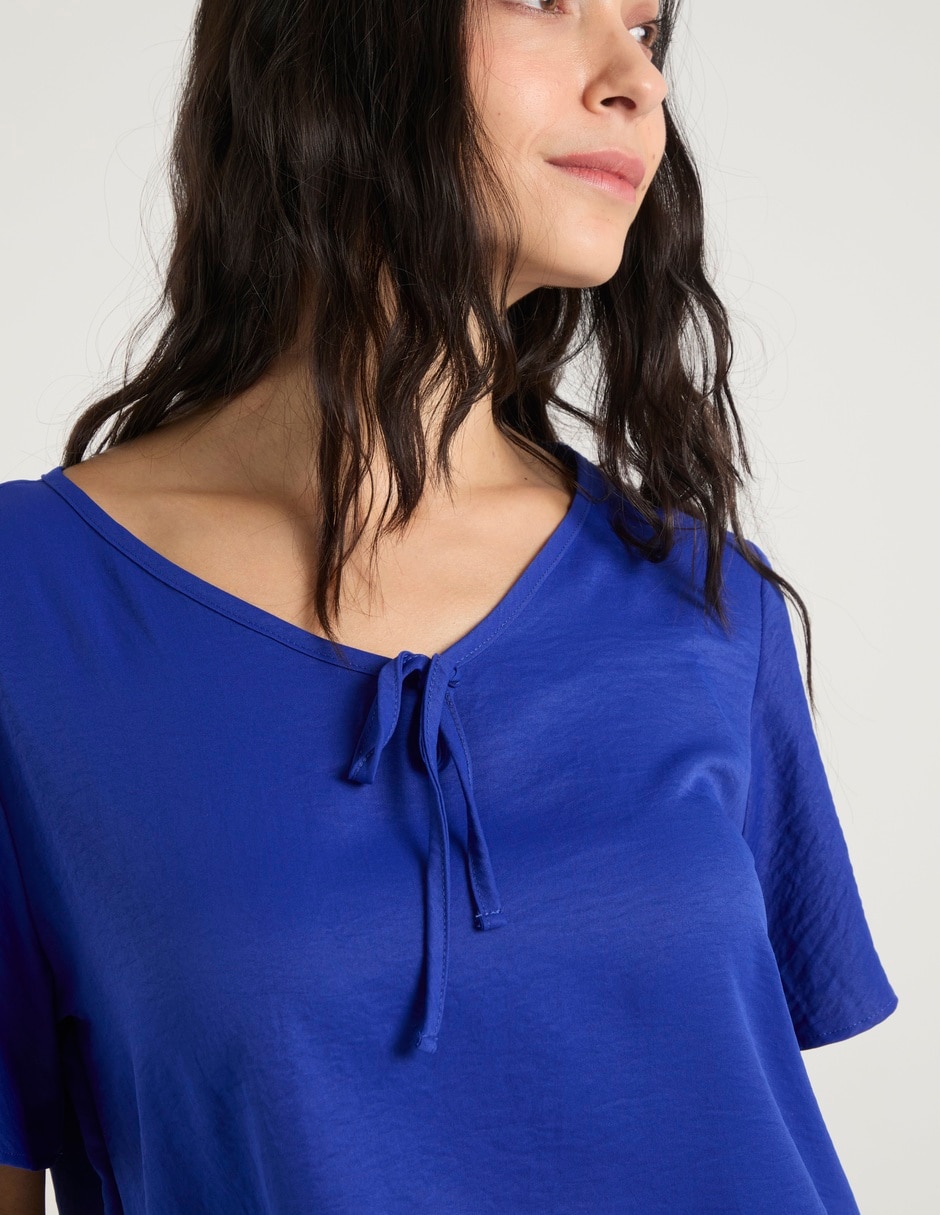 Blusa manga corta para mujer 4