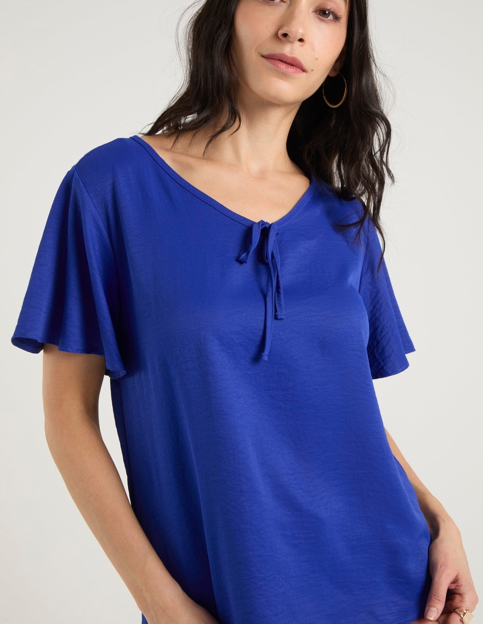Blusa manga corta para mujer 5