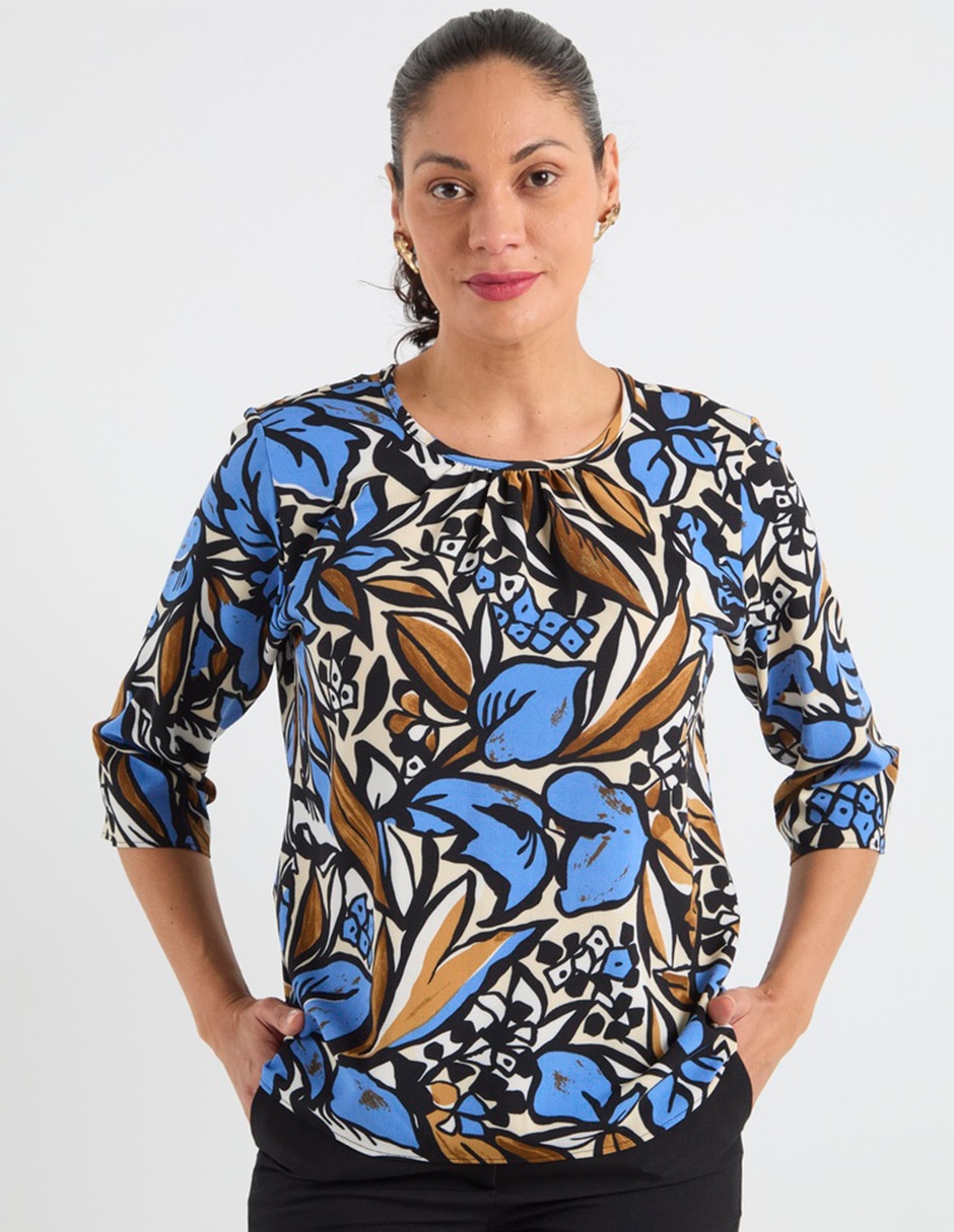 Blusa manga 3/4 para mujer 1