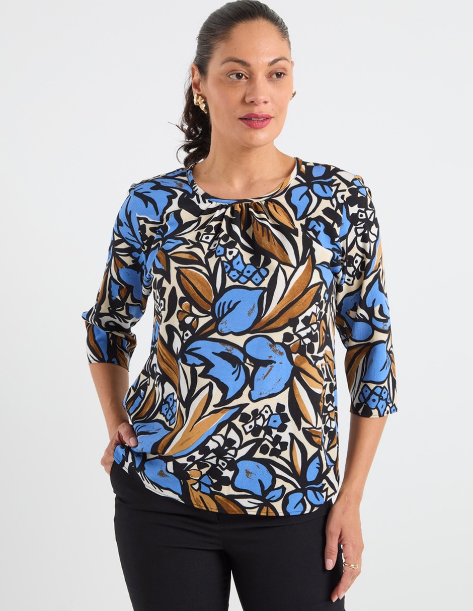 Blusa manga 3/4 para mujer 7