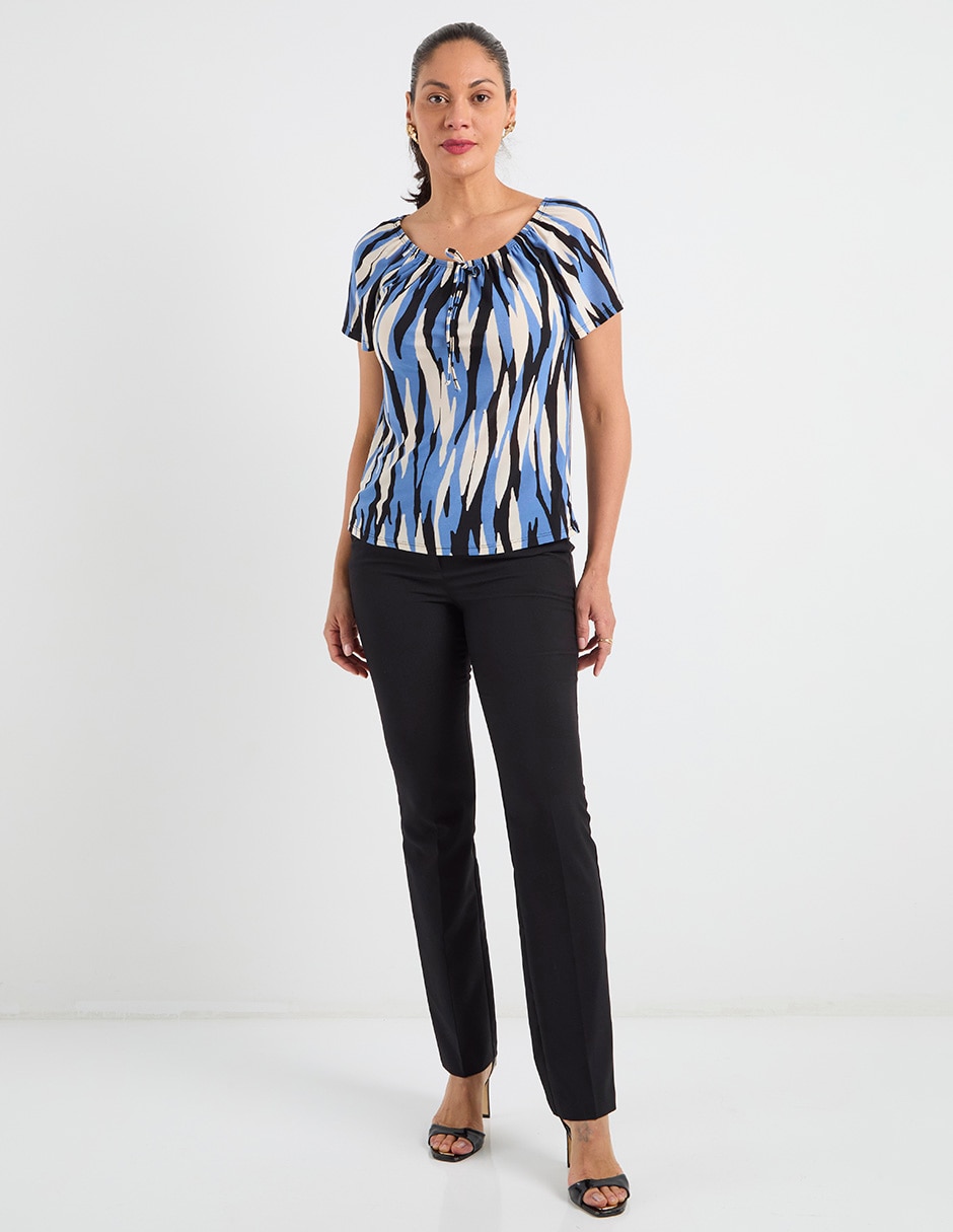 Blusa manga corta para mujer 8