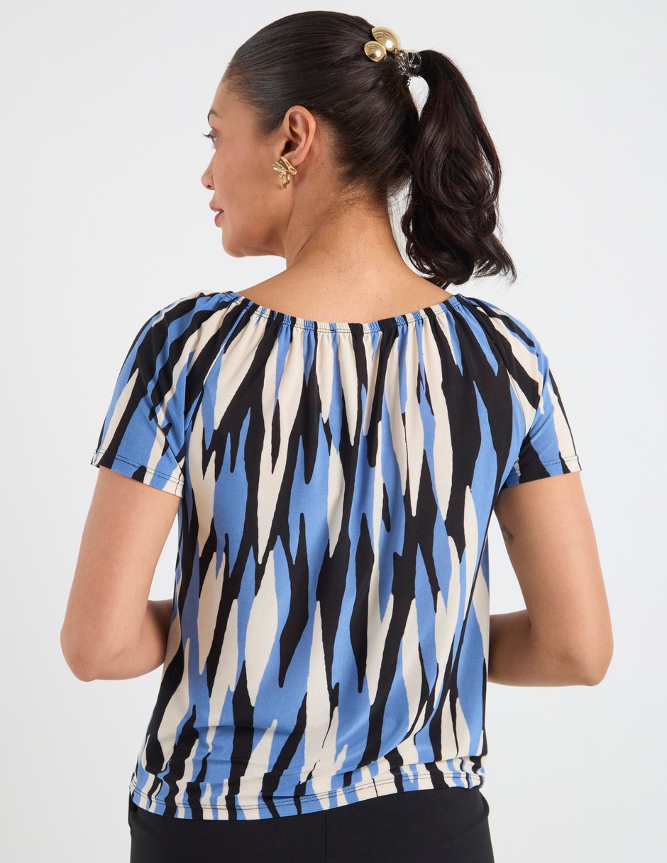 Blusa manga corta para mujer 11