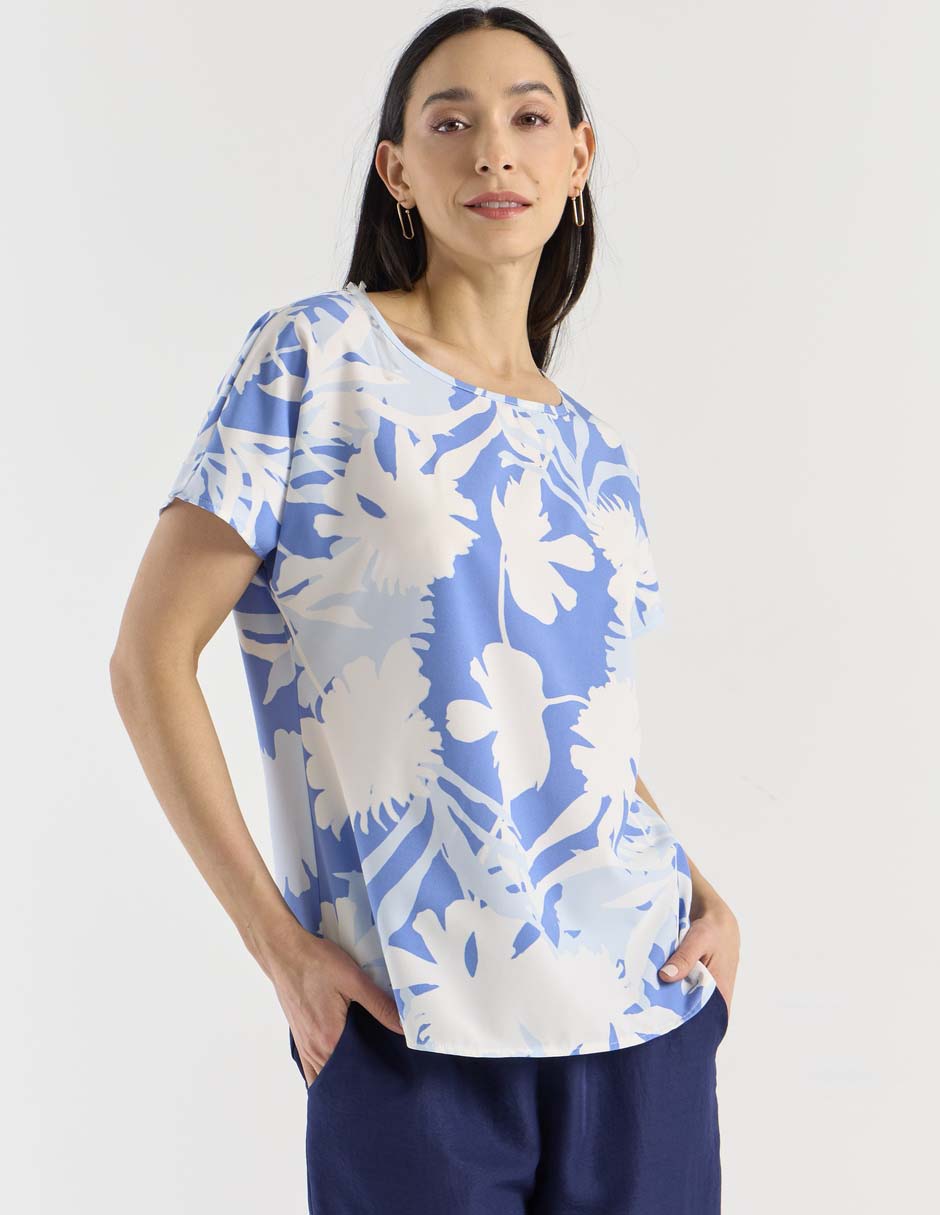 Blusa manga corta para mujer 1
