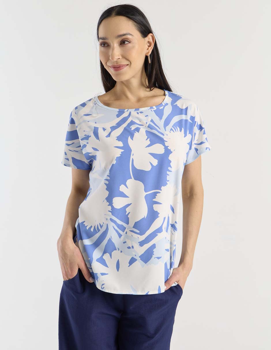 Blusa manga corta para mujer 7