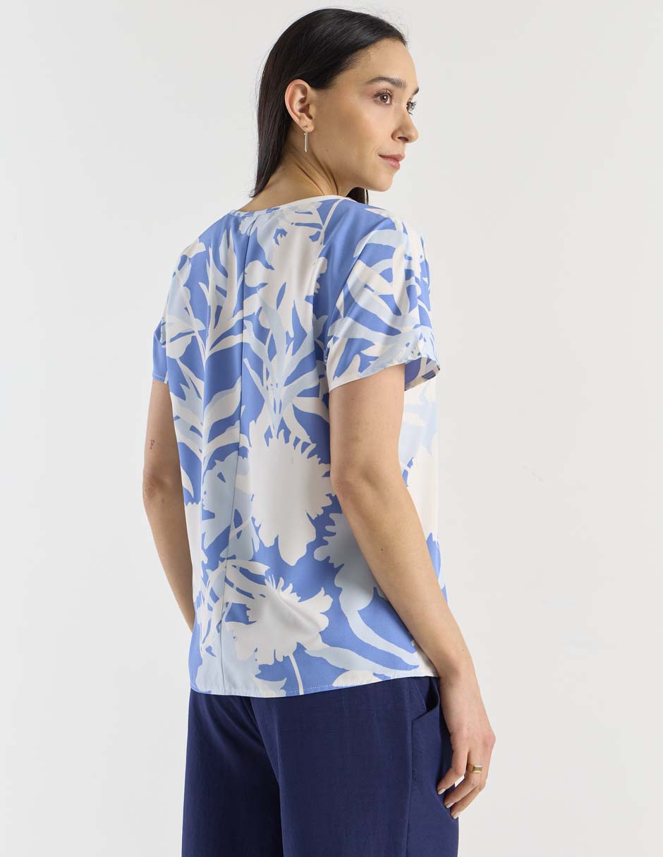 Blusa manga corta para mujer 11