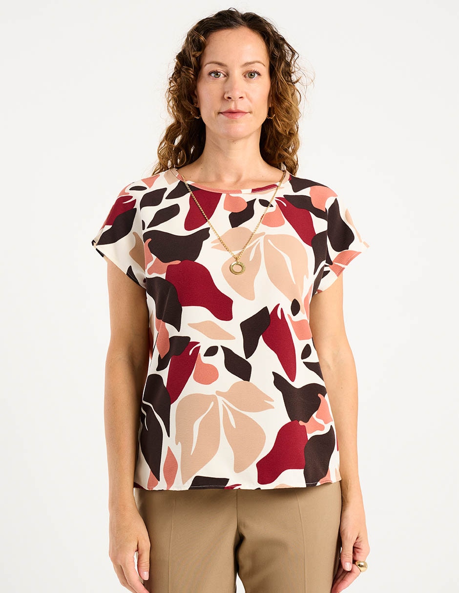 Blusa La Mode manga corta para mujer