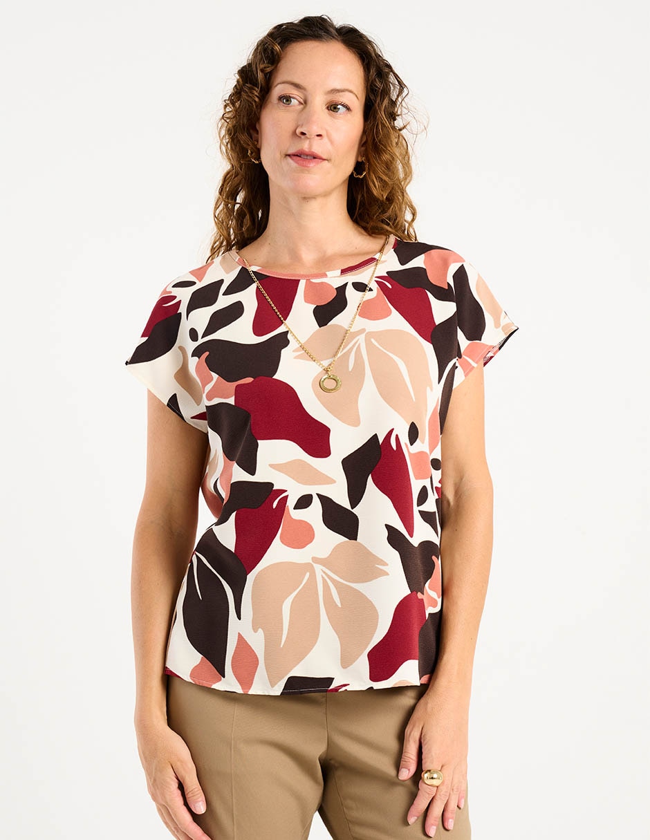 Blusa La Mode manga corta para mujer