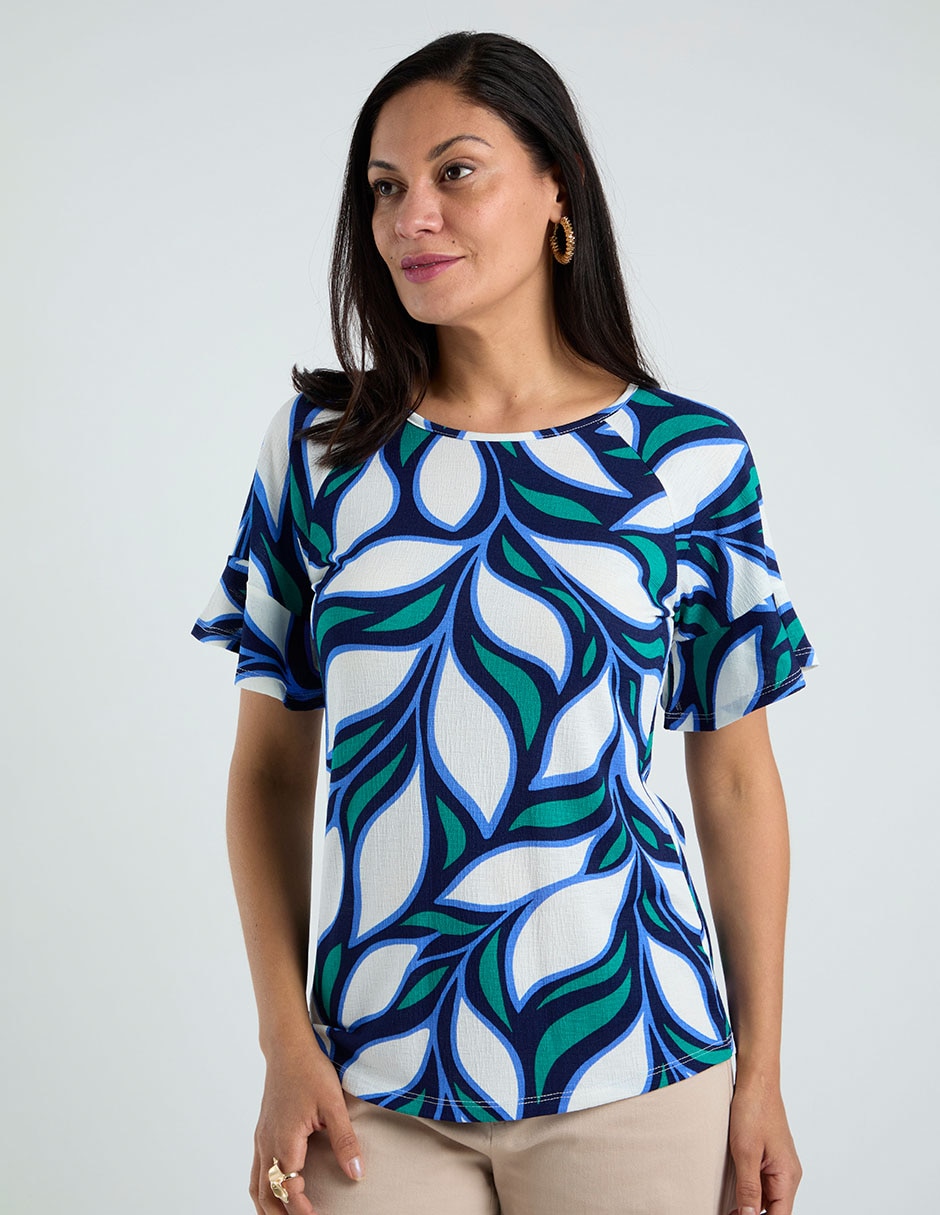 Blusa manga corta para mujer 1