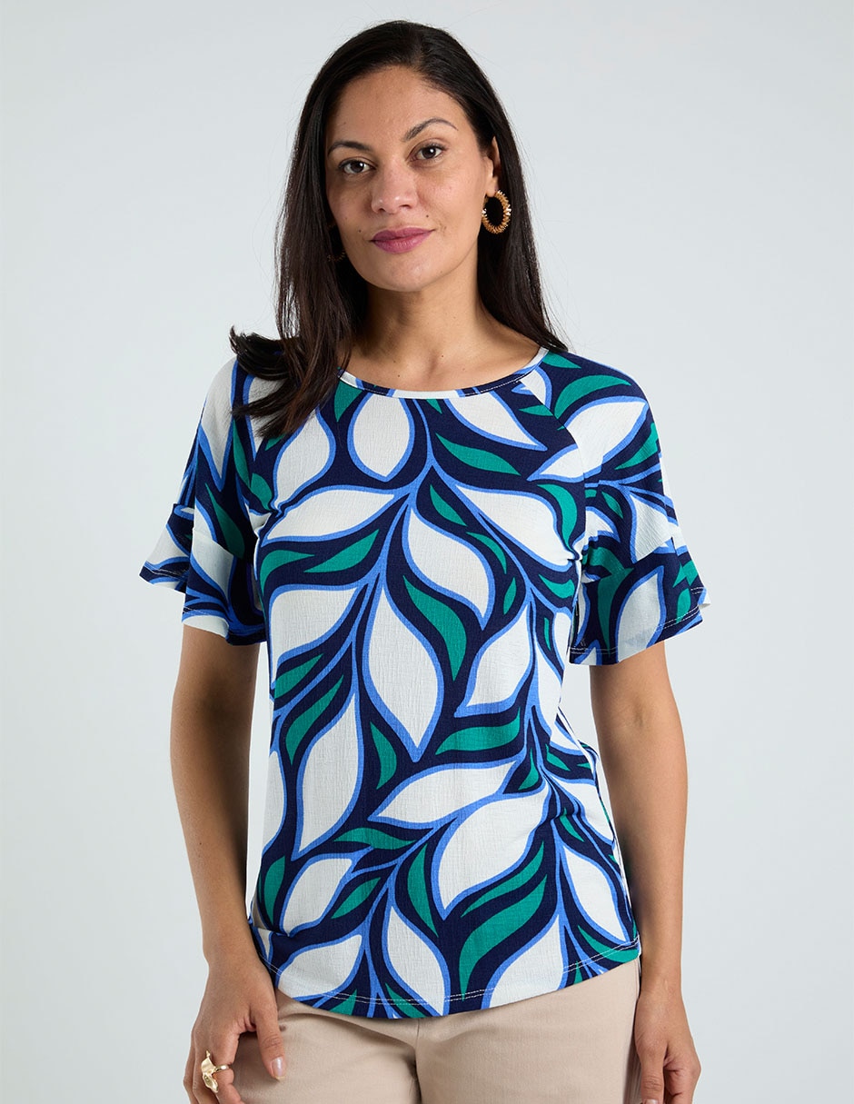 Blusa manga corta para mujer 7