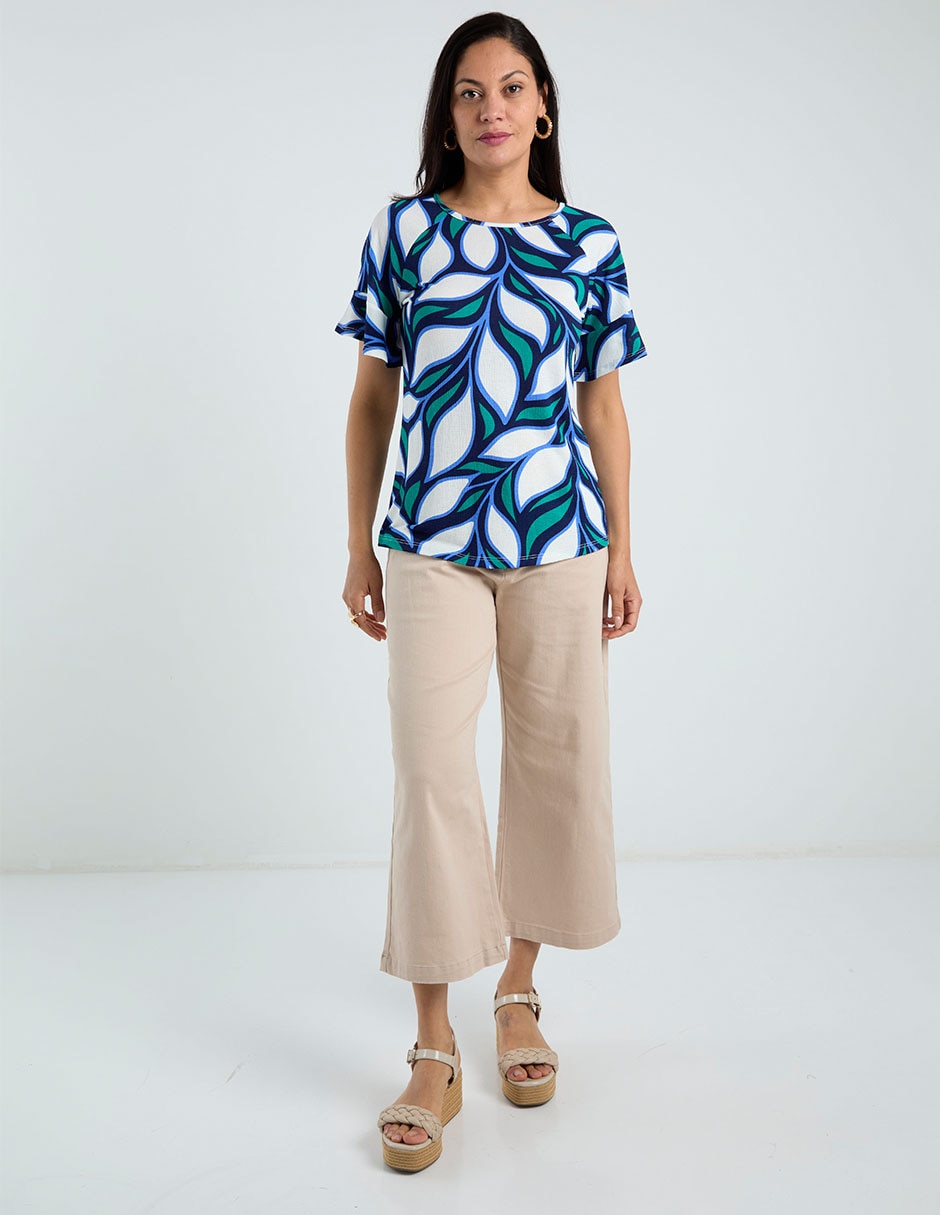 Blusa manga corta para mujer 8