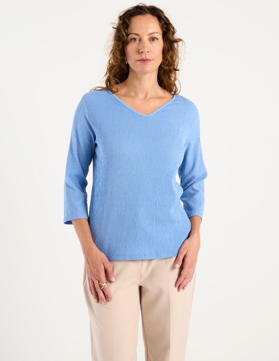 Blusa manga 3/4 para mujer 7