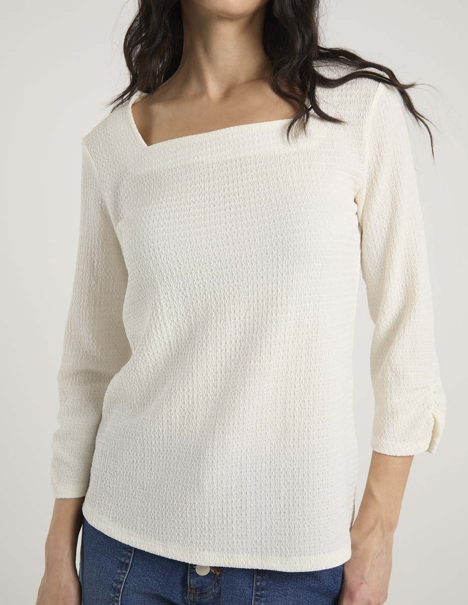 Blusa manga 3/4 para mujer 2