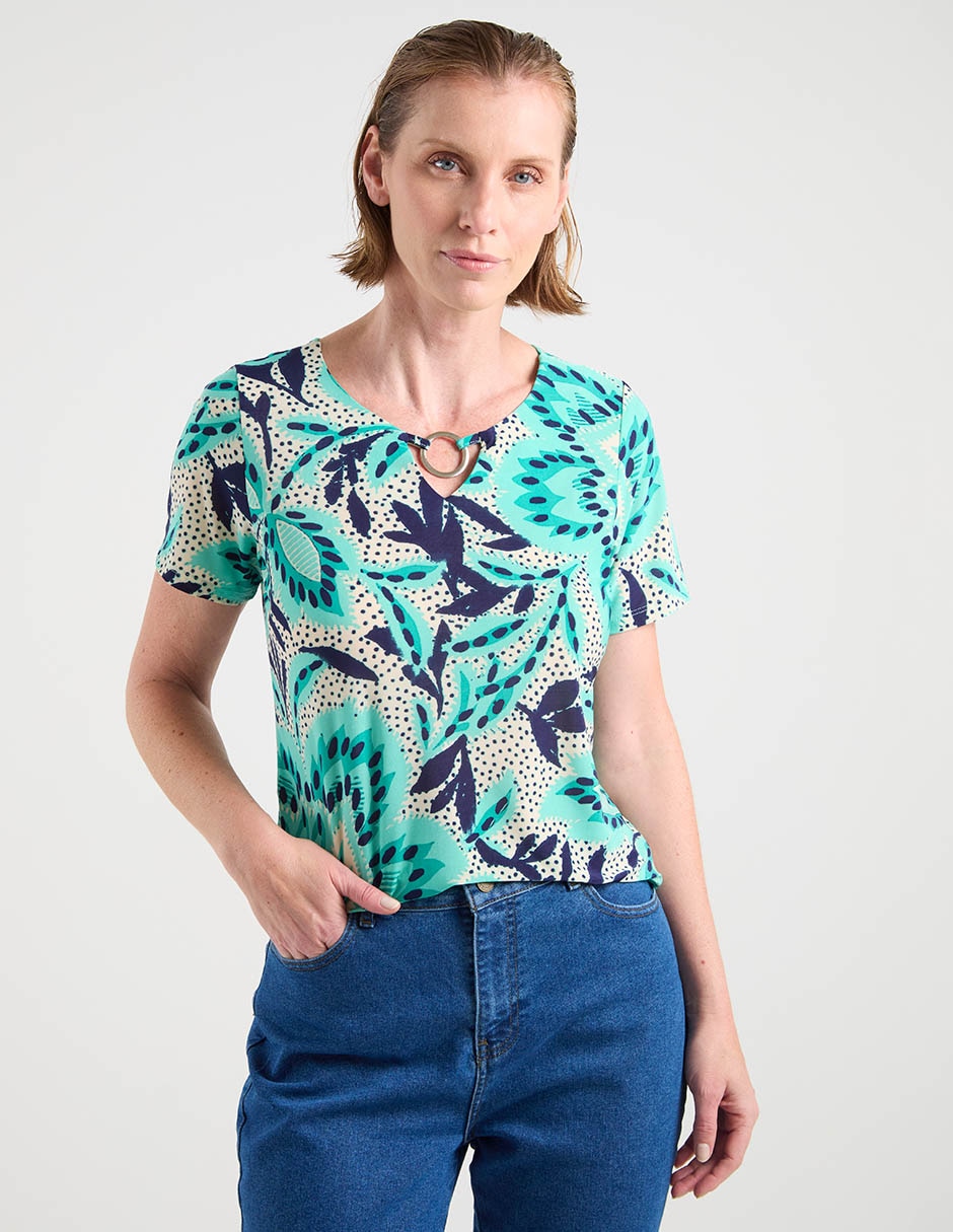 Blusa manga corta para mujer 1