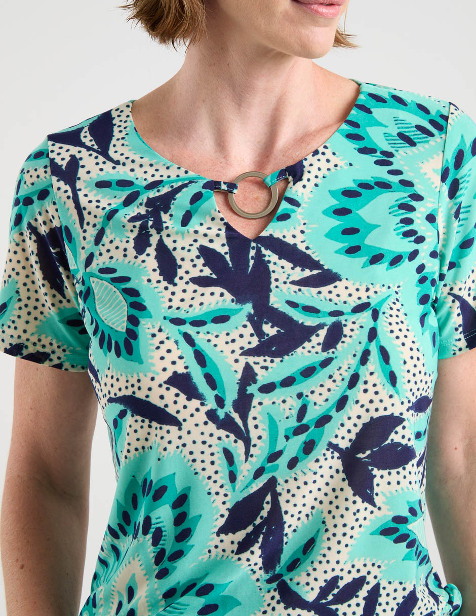 Blusa manga corta para mujer 11
