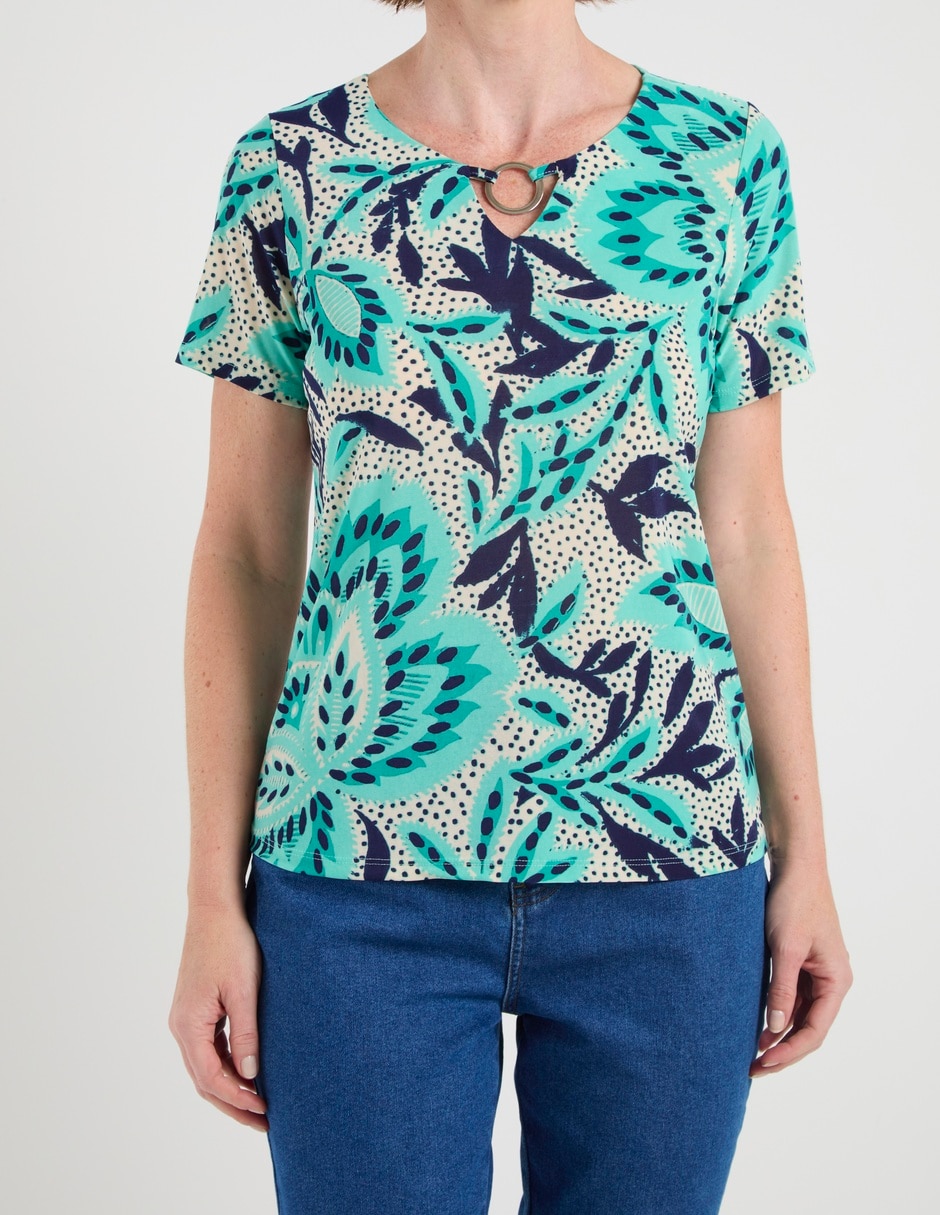 Blusa manga corta para mujer 13