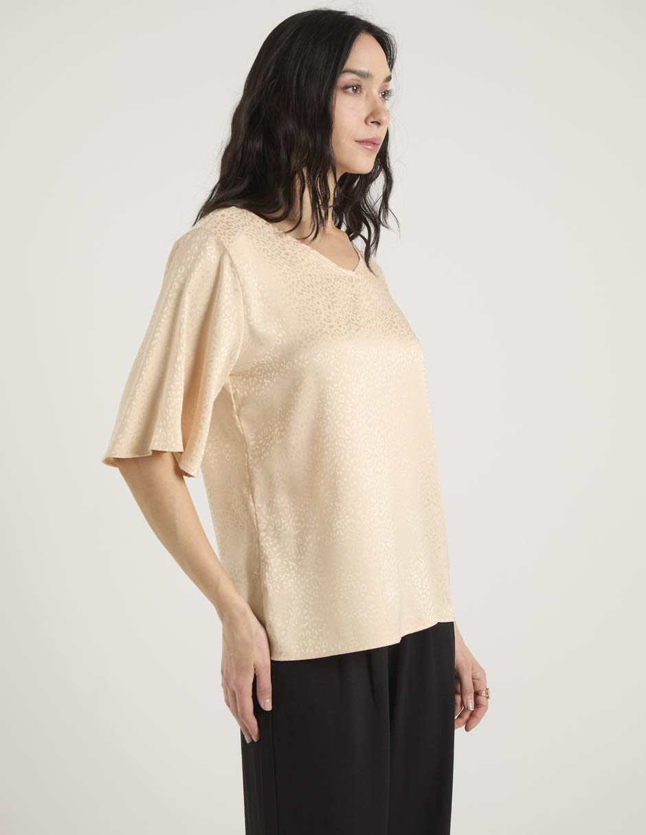 Blusa manga al codo para mujer 5