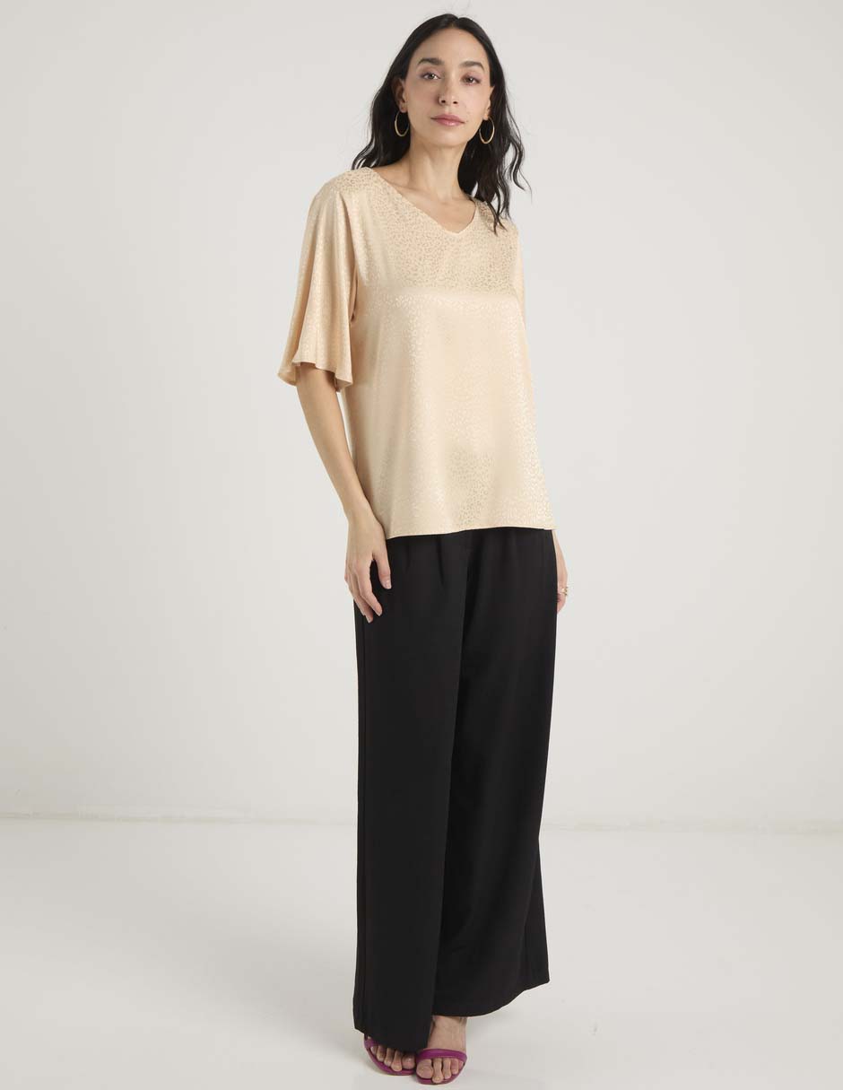 Blusa manga al codo para mujer 4