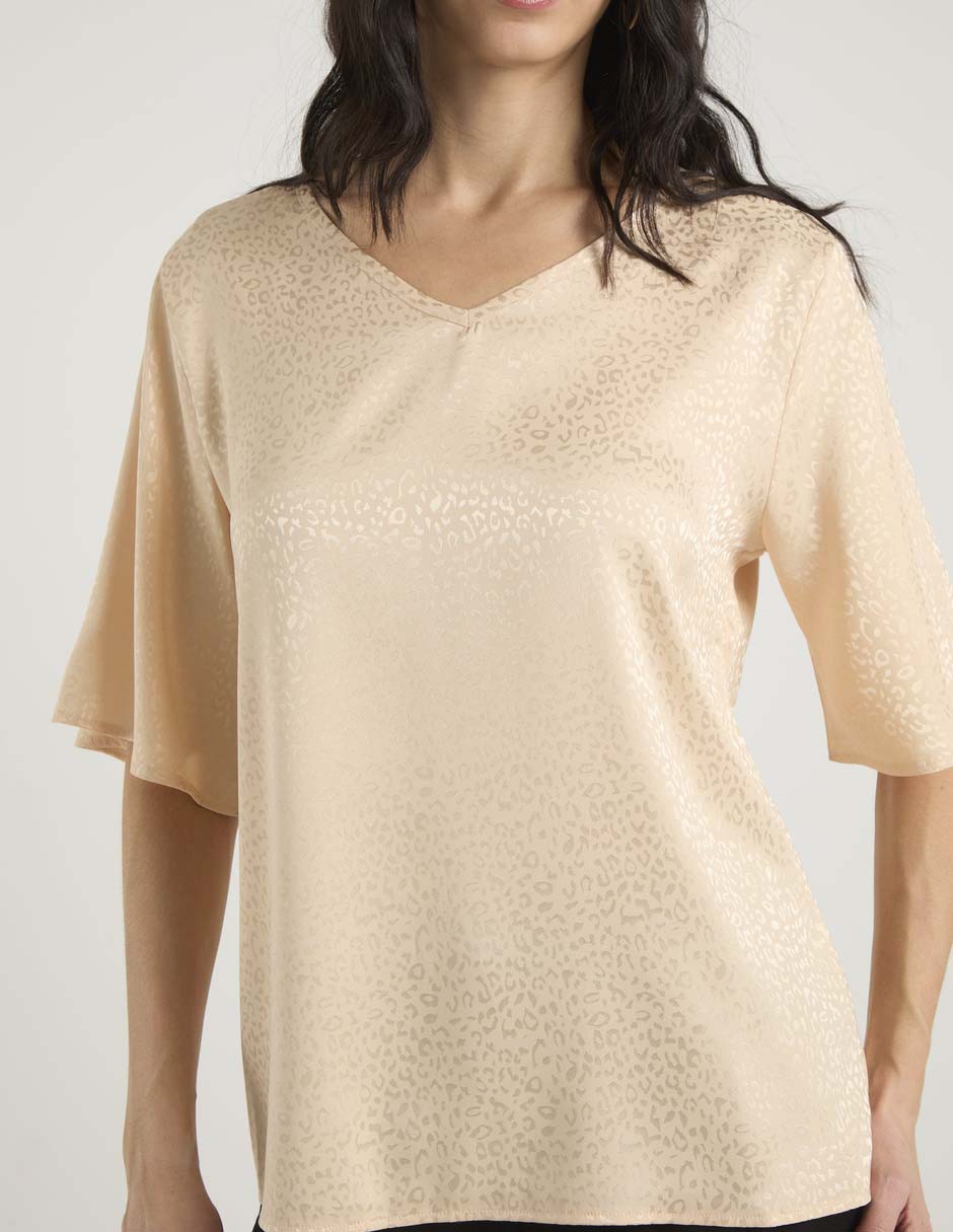 Blusa manga al codo para mujer 2
