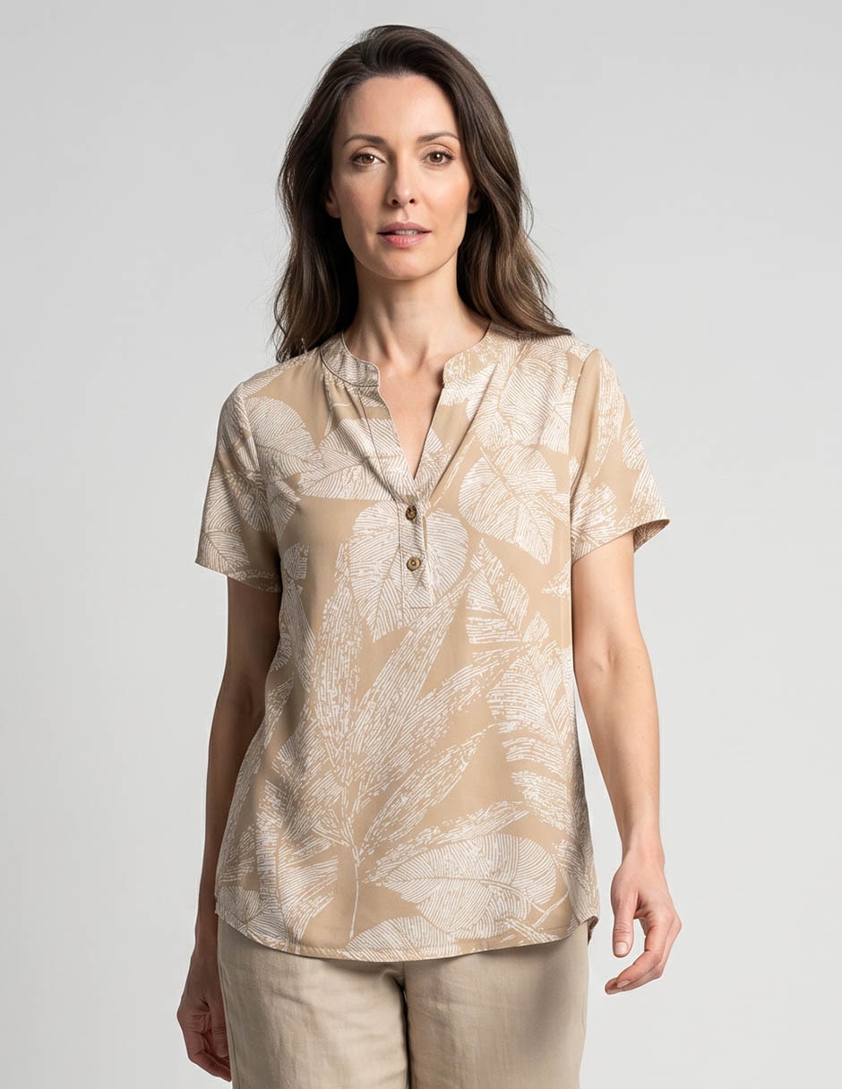Blusa La Mode manga corta para mujer