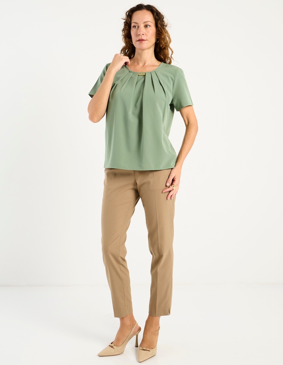 Blusa manga corta para mujer 8