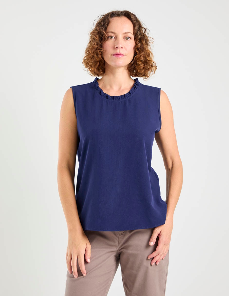 Blusa sin manga para mujer