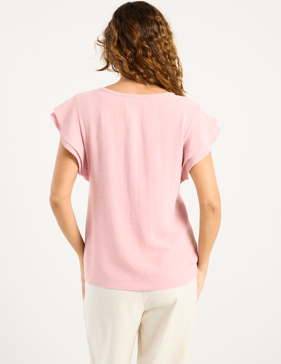 Blusa manga corta para mujer 11
