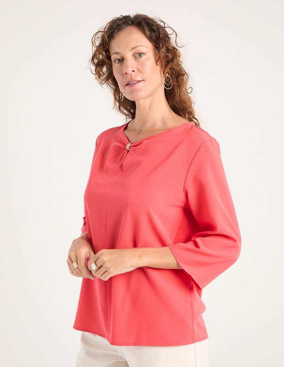 Blusa manga 3/4 para mujer 7
