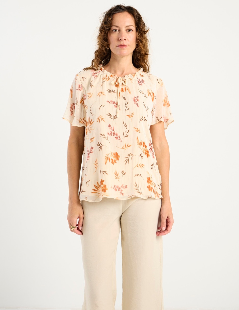 Blusa manga corta para mujer 1