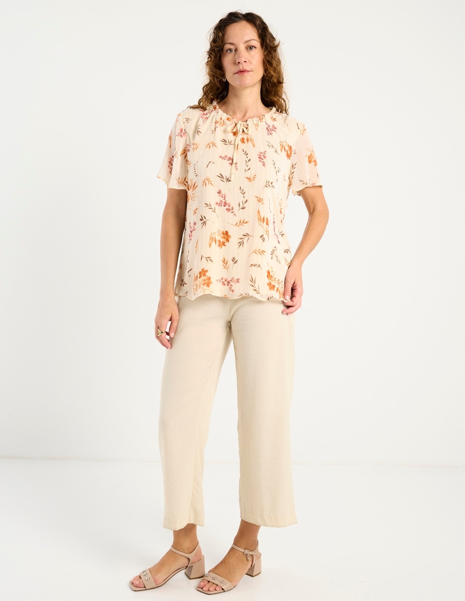 Blusa manga corta para mujer 8