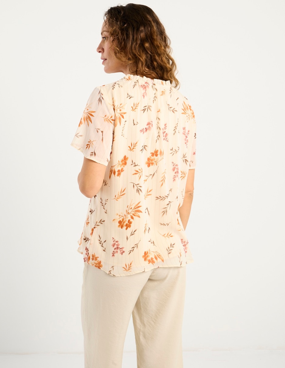 Blusa manga corta para mujer 11