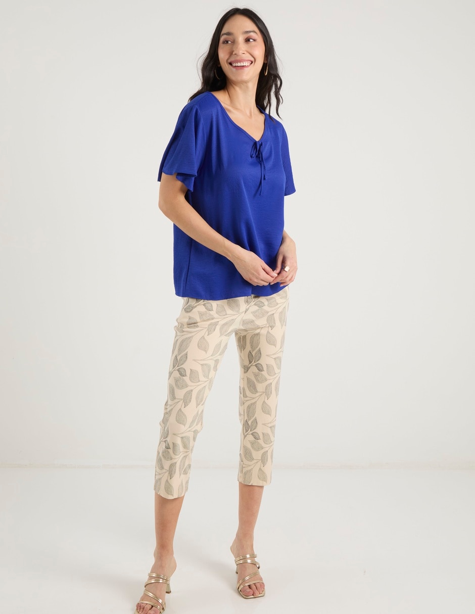 Pantalón capri slim para mujer 2