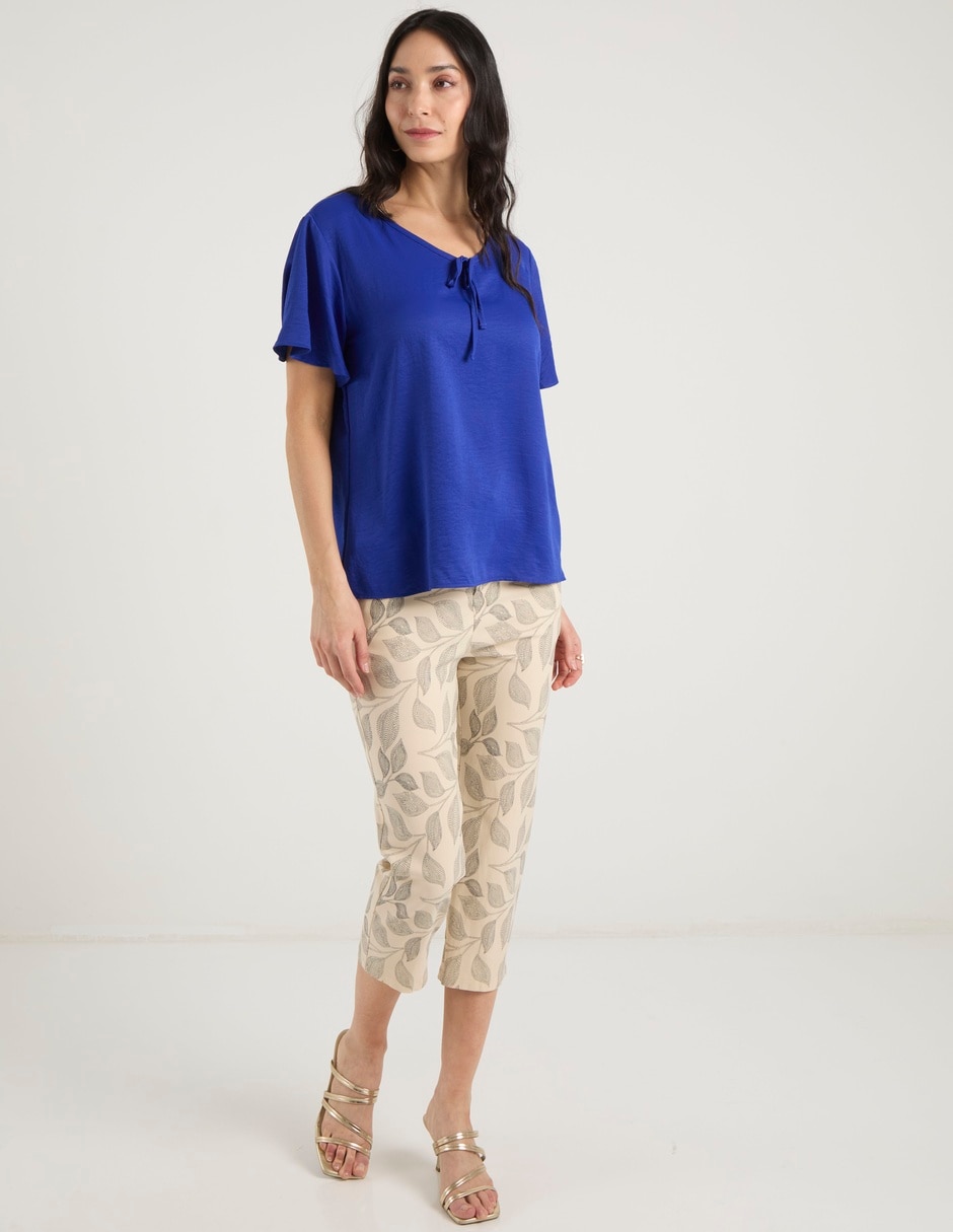 Pantalón capri slim para mujer 3