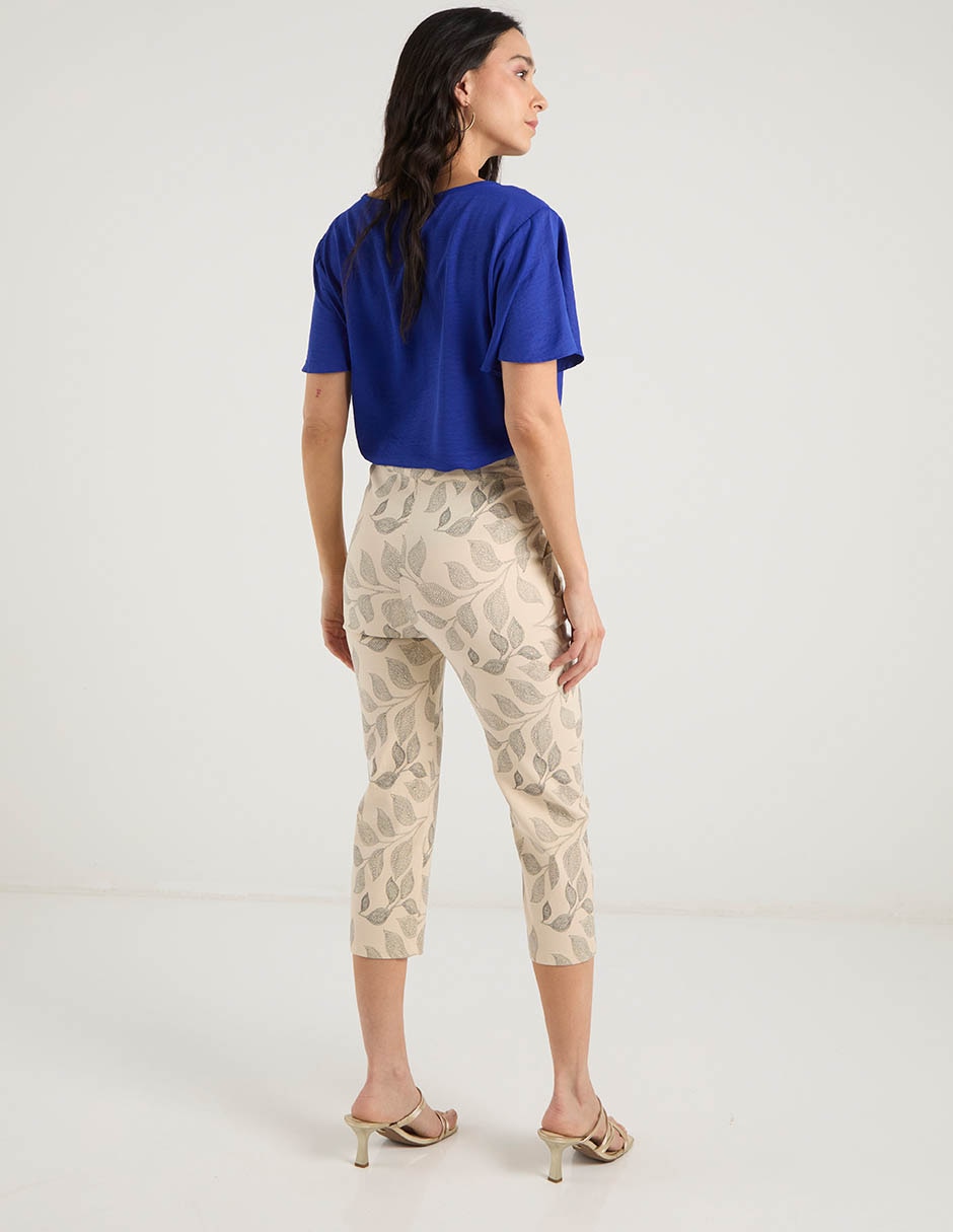 Pantalón capri slim para mujer 6