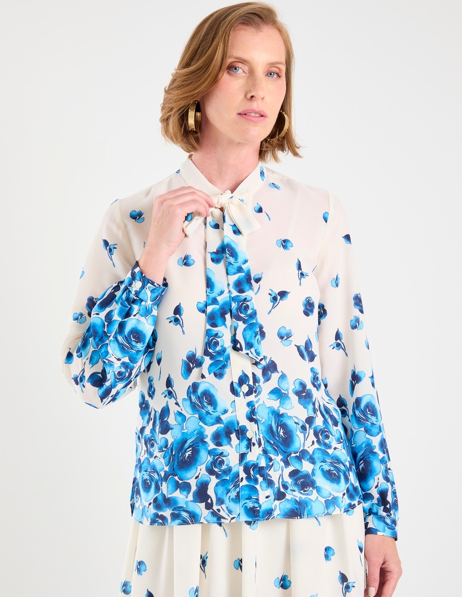 Blusa Manga Larga Para Mujer