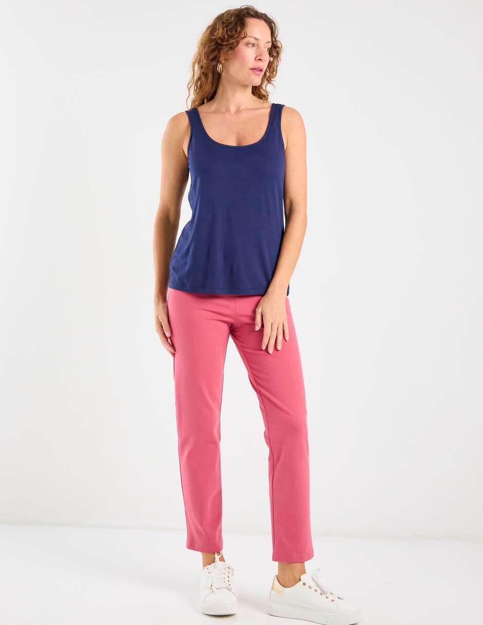 Legging cintura alta con pretina para mujer 2