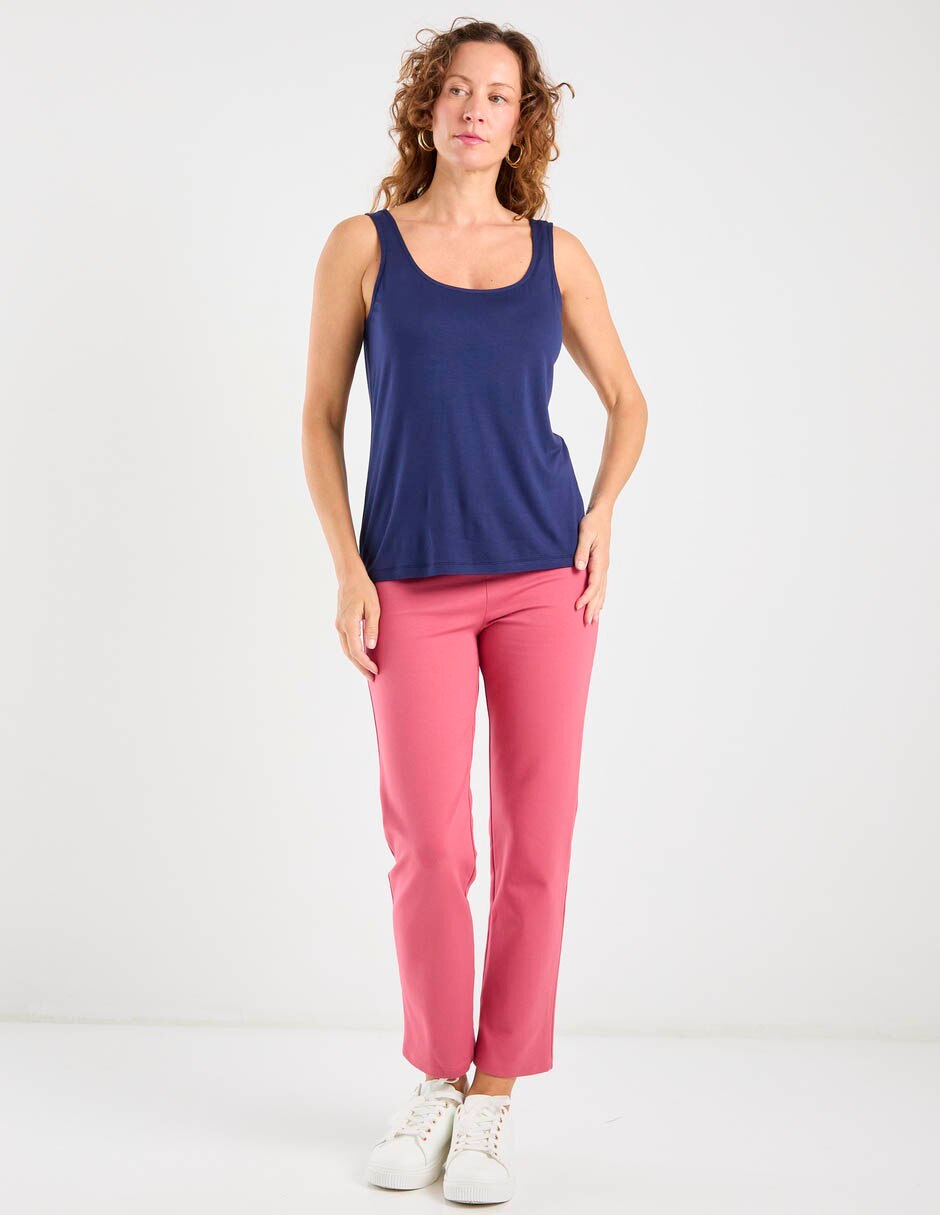 Legging cintura alta con pretina para mujer 3