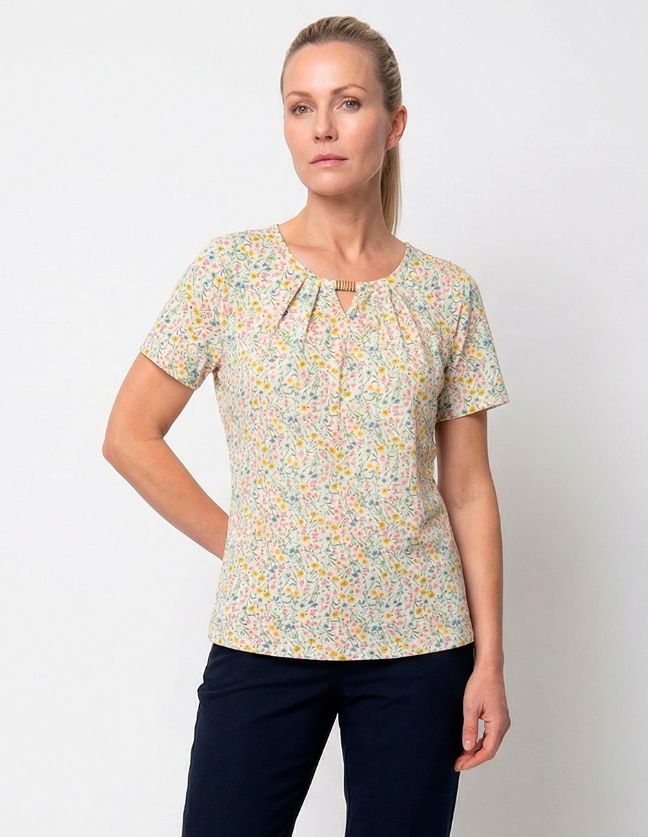 Blusa manga corta para mujer 1