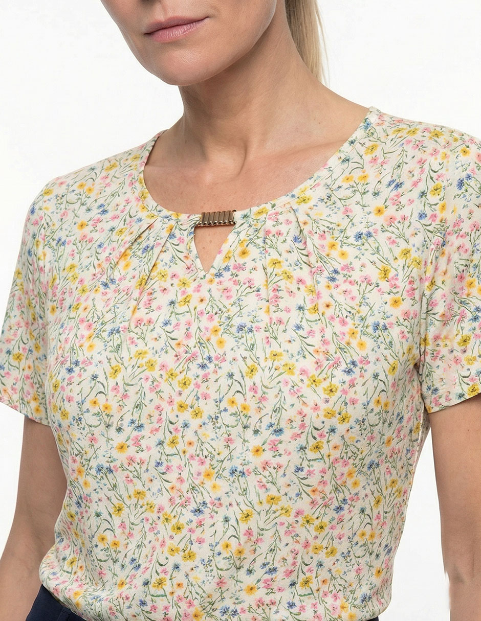 Blusa manga corta para mujer 8