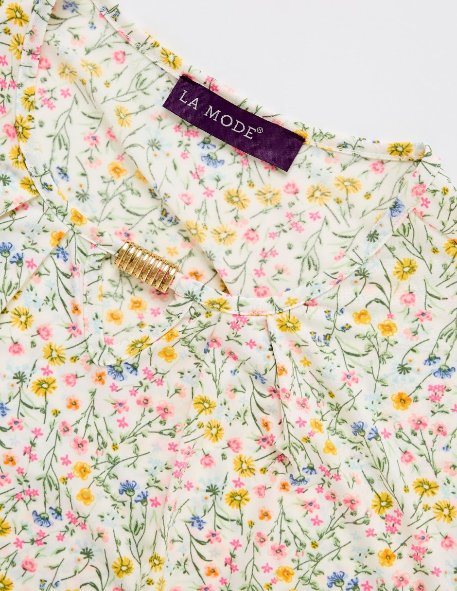 Blusa manga corta para mujer 9
