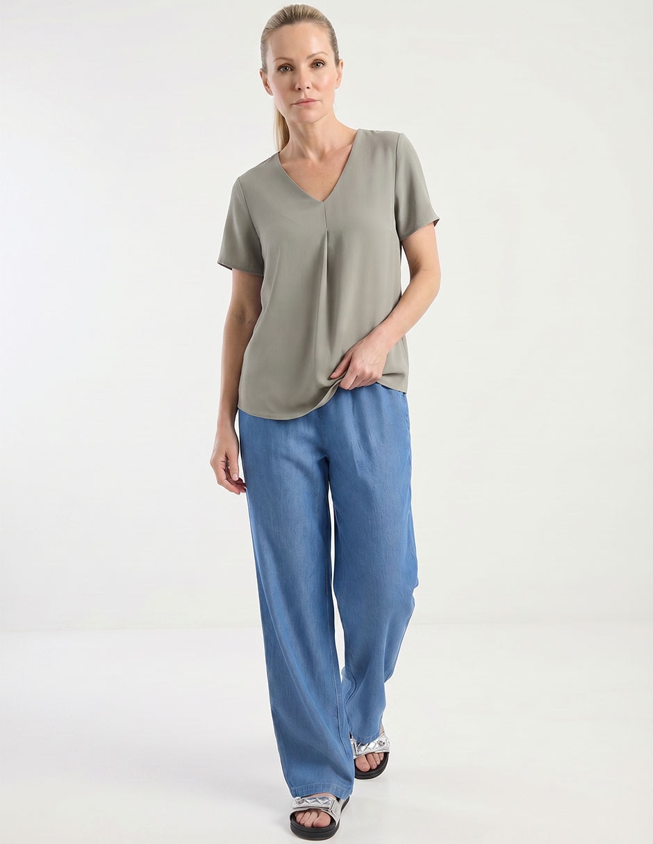 Blusa manga corta para mujer 3