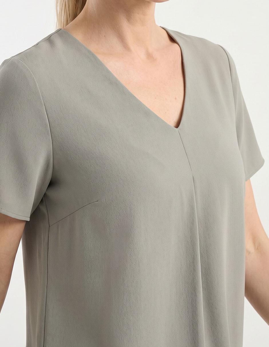 Blusa manga corta para mujer 4