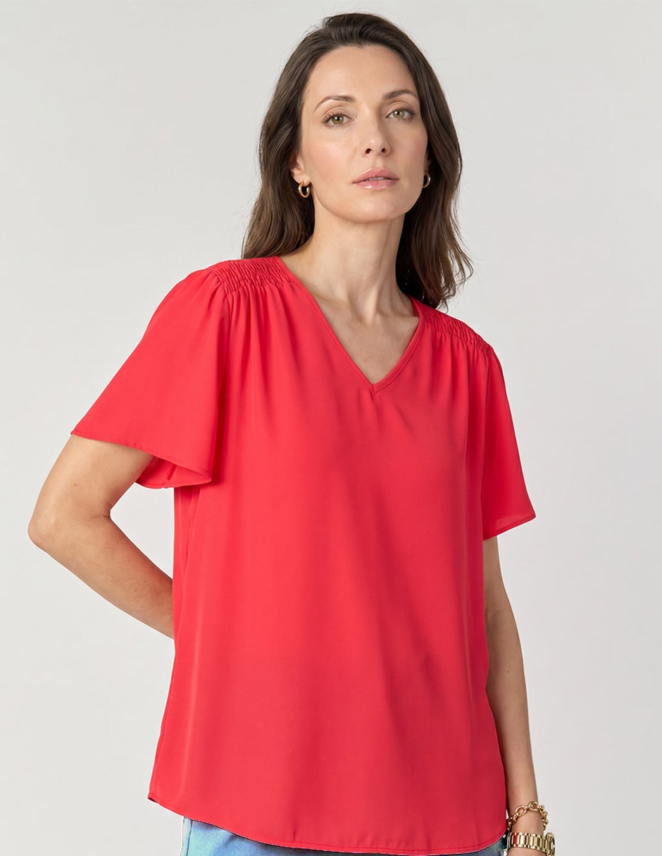 Blusa manga corta para mujer 1