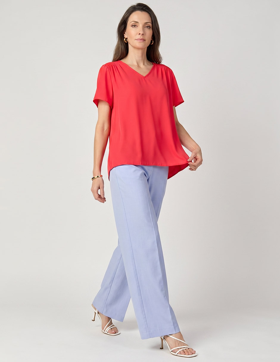 Blusa manga corta para mujer 3