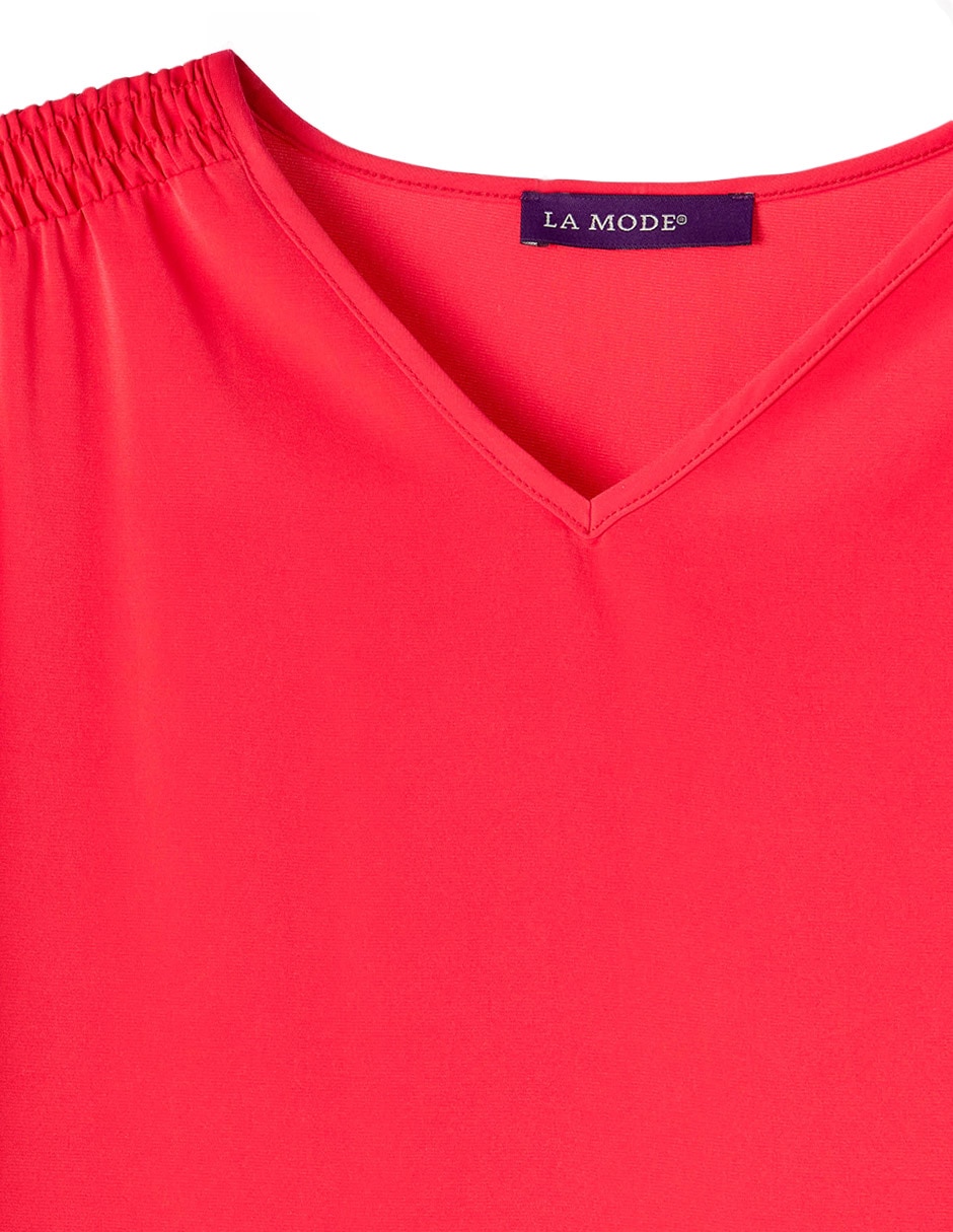 Blusa manga corta para mujer 4